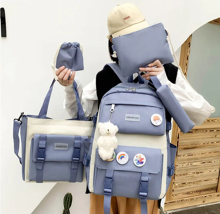Kit Maleta Mochila Bolsos 5 en 1