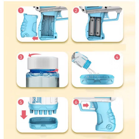 Pistola De Burbujas Eléctrica 132agujero