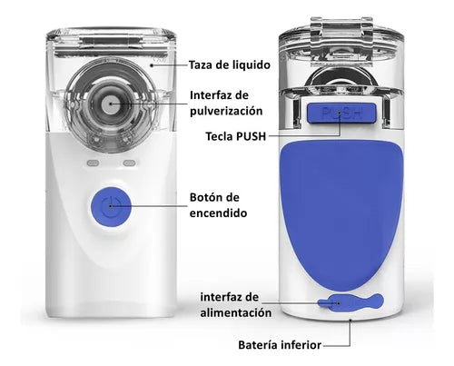 Mini Nebulizador Portátil Niños Adultos